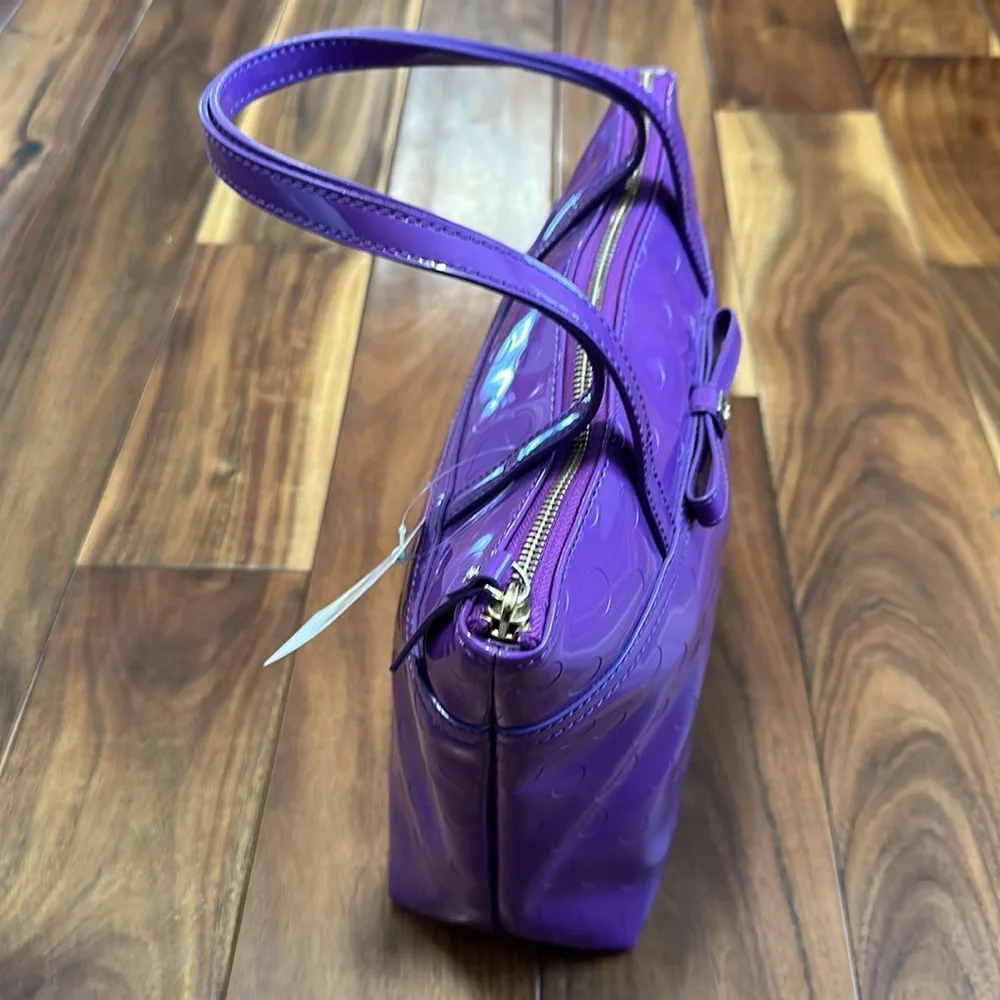 ❌SOLD❌Kate Spade Jeralyn Purple Polka Dot Bag - Picture 3 of 13